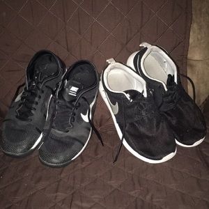 Two pair of Nike Tennis